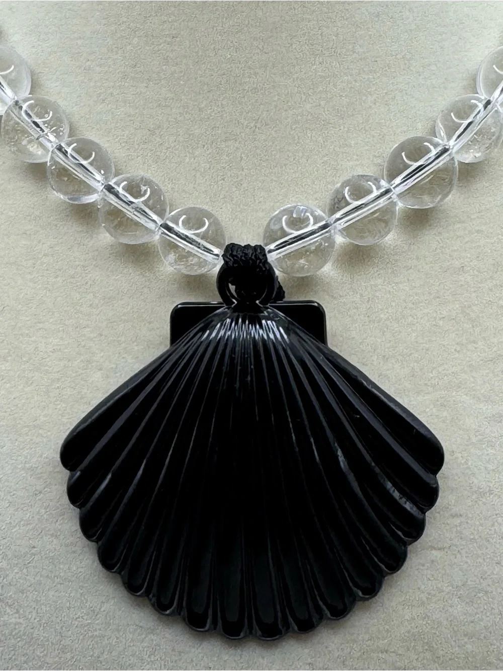 Midnight Beaded Shell Necklace NEW
